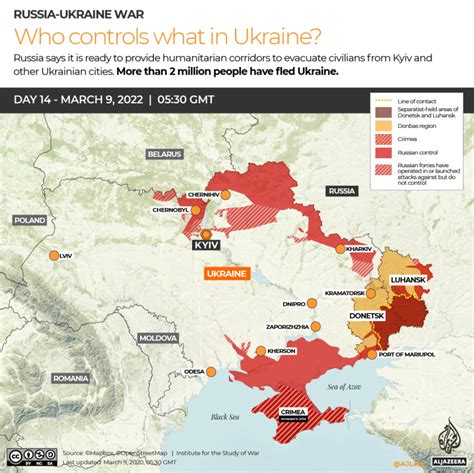 ukraine war al jazeera map